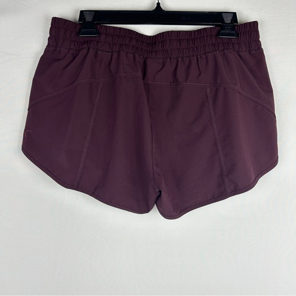 Zyia Plum Fierce Zipper Pocket active Shorts size XL zipped pockets - Picture 8 of 8